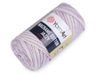 Textillux.sk - produkt Pletacia priadza macramé cotton Jazzy 250 g - 3 (1226) biela fialová