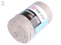 Textillux.sk - produkt Pletacia priadza Macrame Cotton lurex 250 g - 3 (725) béžová svetlá strieborná