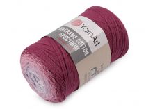 Textillux.sk - produkt Pletacia priadza Macrame Cotton Spectrum 250 g - 3 (1314) 	ružovofialová