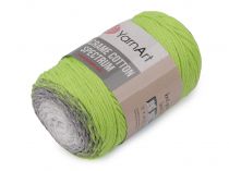Textillux.sk - produkt Pletacia priadza Macrame Cotton Spectrum 250 g - 4 (1326) zelená sv. šedá
