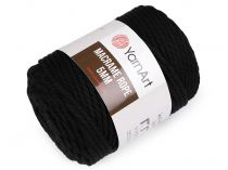 Textillux.sk - produkt Pletacia priadza Macrame Rope 5 mm 500 g - 7 (750) čierna