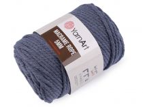 Textillux.sk - produkt Pletacia priadza Macrame Rope 5 mm 500 g - 12 (761)  modrá jeans