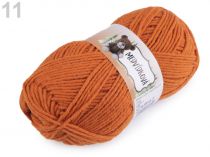 Textillux.sk - produkt Pletacia priadza medvedíková 100 g - 11 (85010) oranžová tmavá