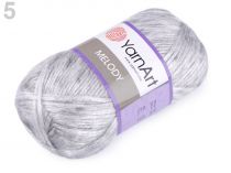 Textillux.sk - produkt Pletacia priadza Melody 100 g YarnArt - 5 (881) šedá najsvetlejšia