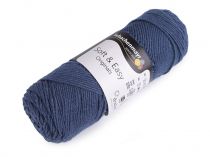 Textillux.sk - produkt Pletacia priadza Soft a Easy 100 g - 56 modrá tmavá
