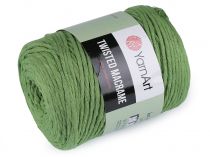 Textillux.sk - produkt Pletacia priadza Twisted Macrame 500 g - 25 (787) zelená trávová