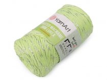 Textillux.sk - produkt Pletacia priadza Twisted Macrame Lurex 250 g - 3 (755) zelená sv. strieborná
