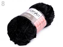 Textillux.sk - produkt Pletacia priadza Velour 100 g - 8 (842) čierna