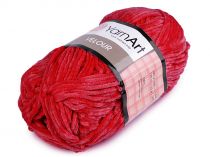 Textillux.sk - produkt Pletacia priadza Velour 100 g - 12 (846) červená