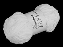 Textillux.sk - produkt Pletacia ženilková priadza Babysoft 100 g - 1 (1) biela