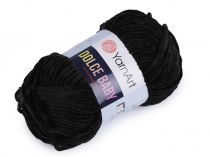 Textillux.sk - produkt Pletacia ženilková priadza Dolce Baby 50 g - 12 (742) čierna