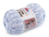 Textillux.sk - produkt Pletacia ženilková priadza Dolphin Baby Colors 100 g - 6 (80430) modrá svetlá biela