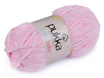 Textillux.sk - produkt Pletacia ženilková priadza Pukka 100 g - 3 (70904) ružová najsv.