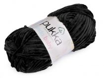 Textillux.sk - produkt Pletacia ženilková priadza Pukka 100 g - 7 (70902) čierna