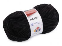 Textillux.sk - produkt Pletacia žinylková priadza Bambi 100 g Vlnap - 26 (88184) čierna