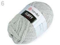 Textillux.sk - produkt Pletacia žinylková priadza Fluffy 150 g - 6 (725) šedá svetlá