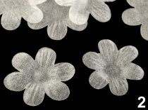 Textillux.sk - produkt Polotovar k výrobe kvetov Ø37 mm, Ø47 mm - 2 (47 mm) biela