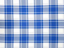 Textillux.sk - produkt Polyesterová látka káro 145 cm - 2-1611 modré káro, biela