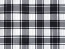 Textillux.sk - produkt Polyesterová látka káro 145 cm - 3-456 čierne káro, biela