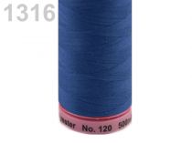 Textillux.sk - produkt Polyesterové nite návin 500 m Aspo Amann - 1316 modrá tm.