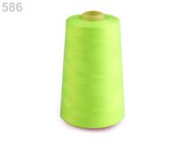 Textillux.sk - produkt Polyesterové nite návin 5000 yards PES 40/2 - 586 Lime Punch neon