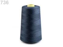 Textillux.sk - produkt Polyesterové nite návin 5000 yards PES 40/2 - 736 Bluesteel