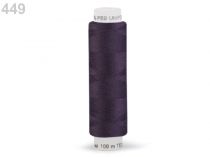 Textillux.sk - produkt Polyesterové nite Unipoly návin 100 m - 449 fialová temná tmavá