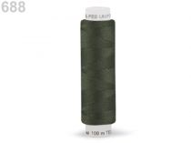 Textillux.sk - produkt Polyesterové nite Unipoly návin 100 m - 688 zelená khaki tmavá