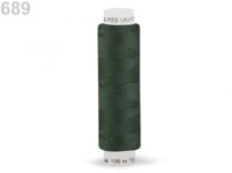 Textillux.sk - produkt Polyesterové nite Unipoly návin 100 m - 689 zelenočierna