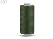 Textillux.sk - produkt Polyesterové nite Unipoly návin 500 m - 687 olivová zeleň tmavá