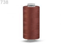 Textillux.sk - produkt Polyesterové nite Unipoly návin 500 m - 738 červenohnedá
