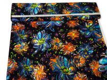 Textillux.sk - produkt Polyesterový úplet farebné kvety 150 cm