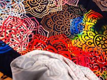Textillux.sk - produkt Polyesterový úplet farebné mandaly 150 cm