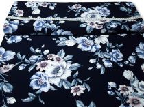 Textillux.sk - produkt Polyesterový úplet maľovaný kvet 150 cm