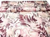 Textillux.sk - produkt Polyesterový úplet pudrové kvety s listami 150 cm