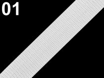 Polypropylénový popruh šírka 25 mm biely, čierny