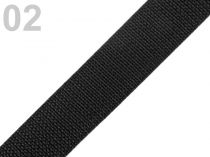 Textillux.sk - produkt Polypropylénový popruh šírka 25 mm biely, čierny - 2 čierna