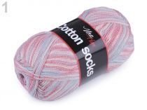 Textillux.sk - produkt Ponožková pletacia priadza Cotton socks 100 g samovzorovacia