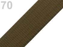 Textillux.sk - produkt Popruh polypropylénový šírka  47-50 mm - 70 zelená khaki