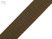 Textillux.sk - produkt Popruh polypropylénový šírka 20 mm - 70 zelená khaki