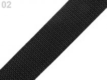 Textillux.sk - produkt Popruh polypropylénový šírka 30 mm - 02 čierna