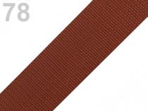 Textillux.sk - produkt Popruh polypropylénový šírka 40 mm - 78 hnedá