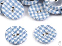 Textillux.sk - produkt Potiahnuté gombíky / buttonky veľkosť 34  - 5 modrá azuro