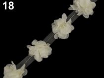 Textillux.sk - produkt Prámik kvet na tyle šírka 60 mm - 18 krémová najsvetl