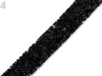 Textillux.sk - produkt Prámik so sekaným rokajlom šírka 15 mm nažehlovacia - 4 čierna