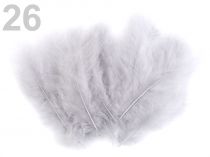Textillux.sk - produkt Pštrosie perie dĺžka 12-17 cm - 26 šedá najsvetlejšia