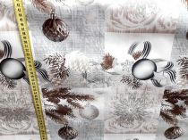 Textillux.sk - produkt Okrúhle PVC obrusy do interiéru a záhrady priemer 140 cm - 80 vianočné striebro