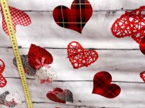 Textillux.sk - produkt Okrúhle PVC obrusy do interiéru a záhrady priemer 140 cm - 82 srdce srdcu
