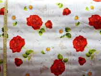 Textillux.sk - produkt Okrúhle PVC obrusy do interiéru a záhrady priemer 140 cm - 89 ruža a margarétka