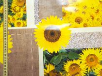 Textillux.sk - produkt Okrúhle PVC obrusy do interiéru a záhrady priemer 140 cm - 135 slnečnica a juta